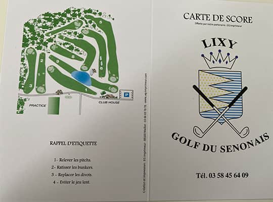 Golf du Senonais à Lixy près de Sens dans l'Yonne (89)